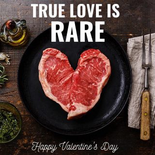 TRUE ❤️ IS RARE 🥩 
Happy Valentine’s Day, if you haven’t booked an overpriced dinner yet, head into any of our stores and show your loved one true love by cooking them up a romantic dinner ❤️❤️❤️ #trueloveisrare #dontgobaconmyheart #sorrynotsorry #steakyourwayintoamansheart #aussiebutcher #valentinesday